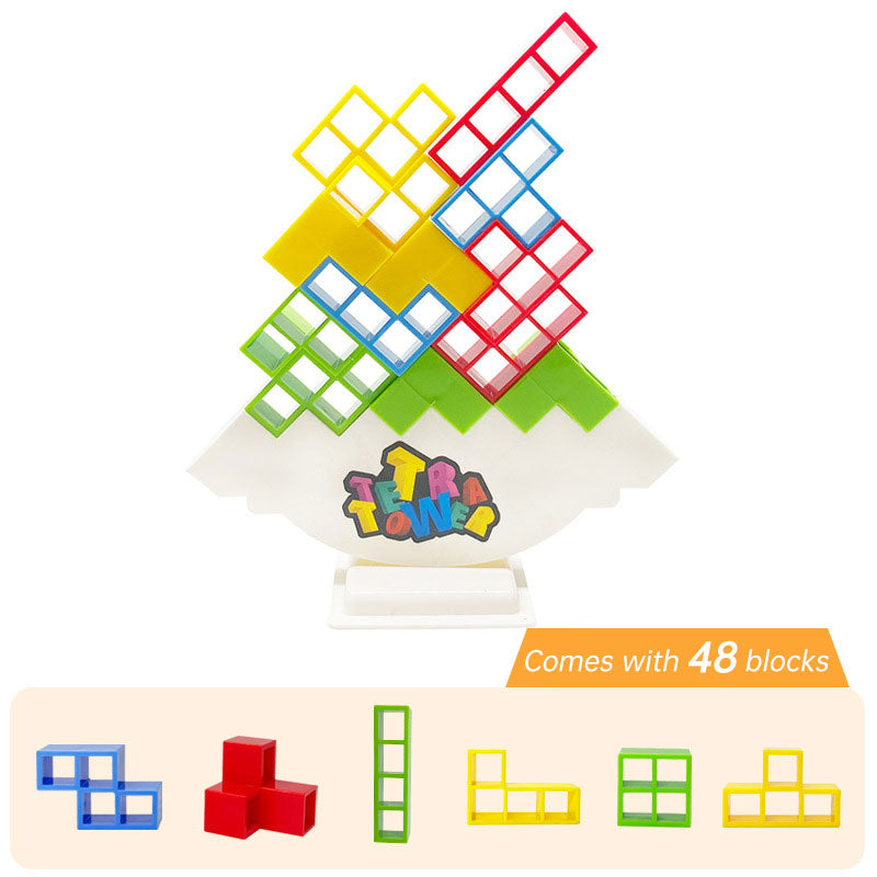Tetra Tower game colorful stacking blocks