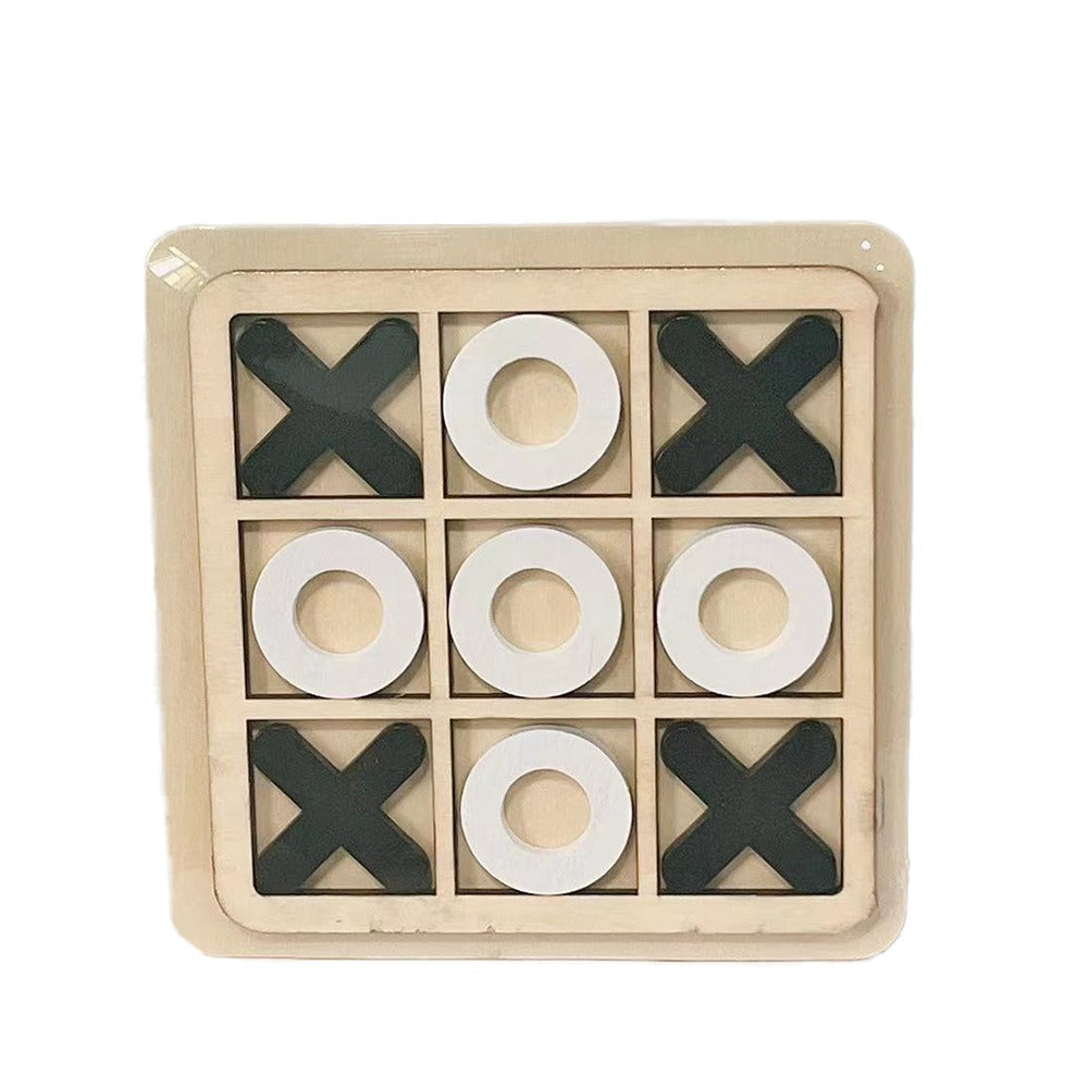 Wooden tic tac toe game for children