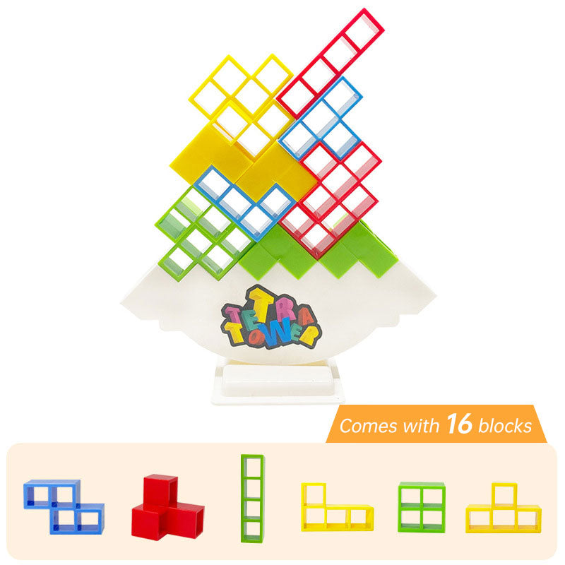 Tetra Tower game colorful stacking blocks