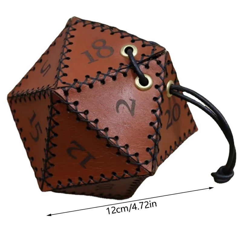 Leather dice bag polygonal dice storage box