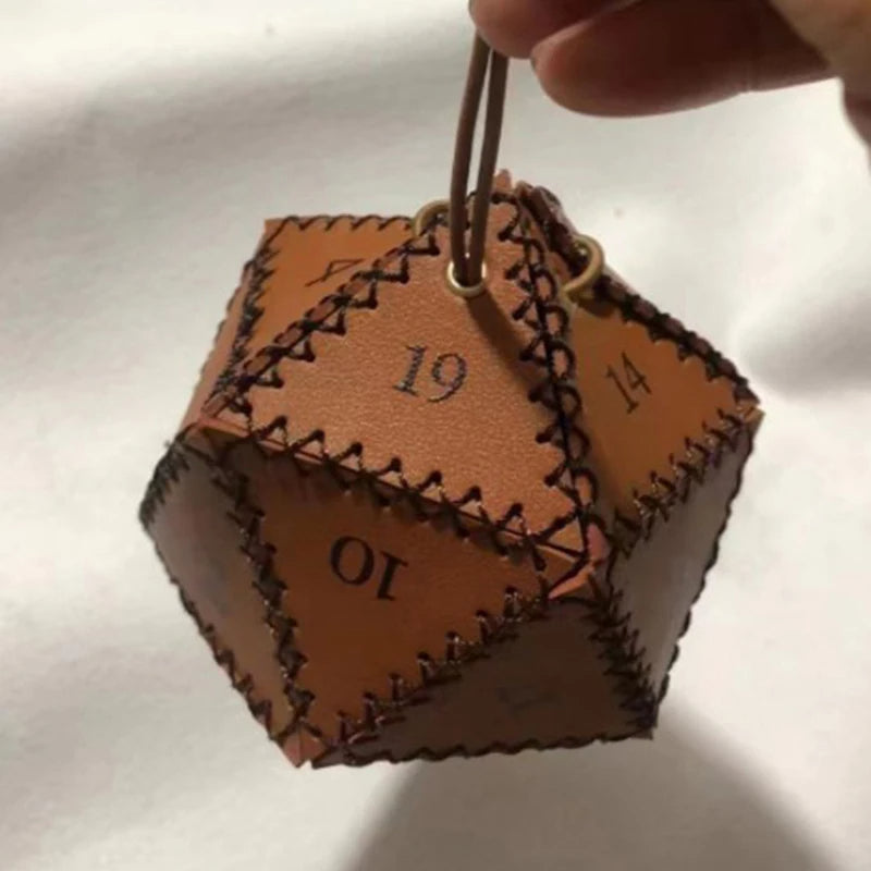 Leather dice bag polygonal dice storage box
