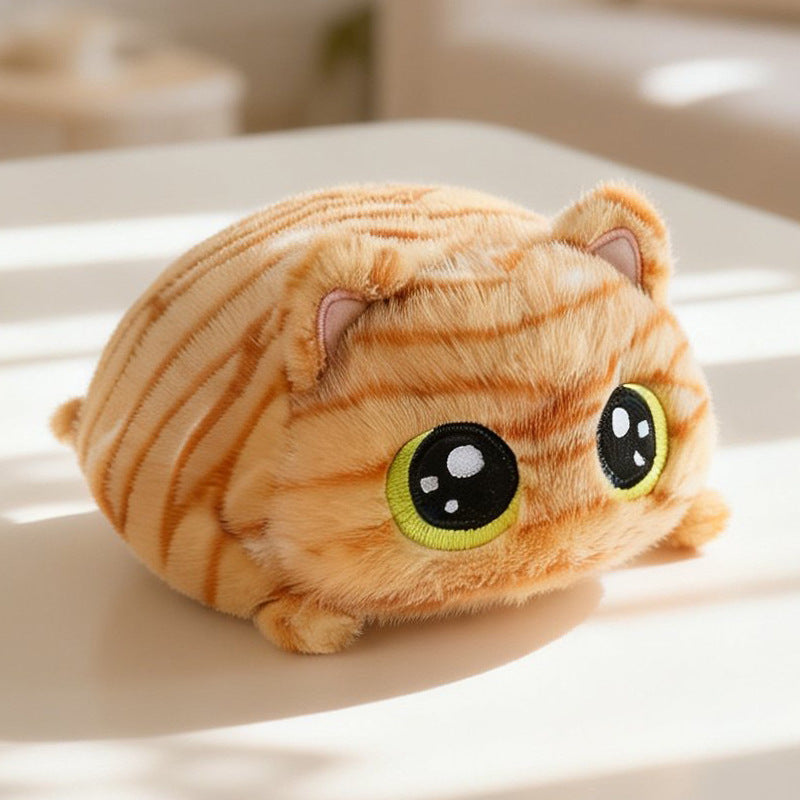Plush cat squishy tabby cat 15cm