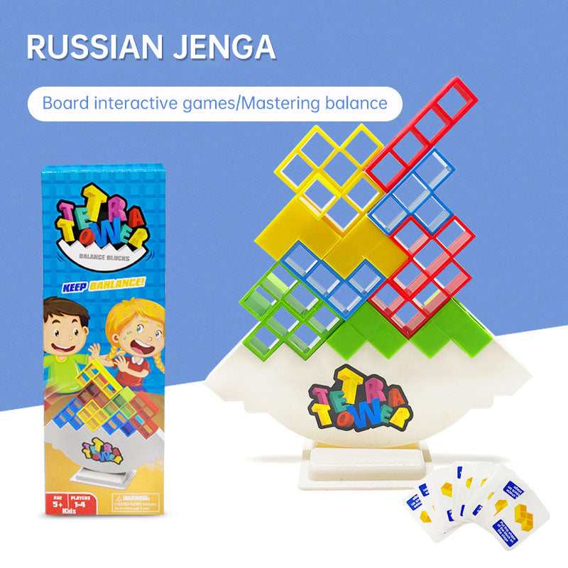 Tetra Tower game balance stacking board game