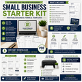 Small Business Starter Kit, printable business forms and templates for organization and productivity in small businesses.