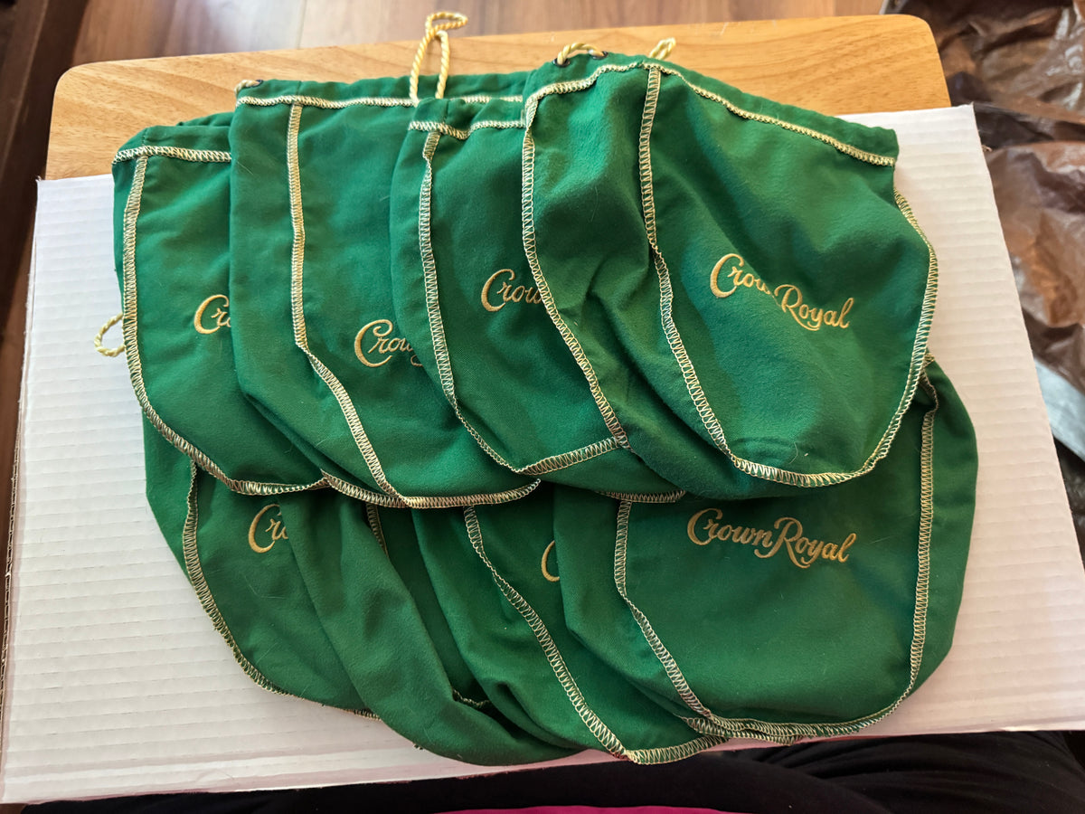 13 Crown Royal Purple Drawstring Bags – Dice, Coins, Crafts & Storage Lot