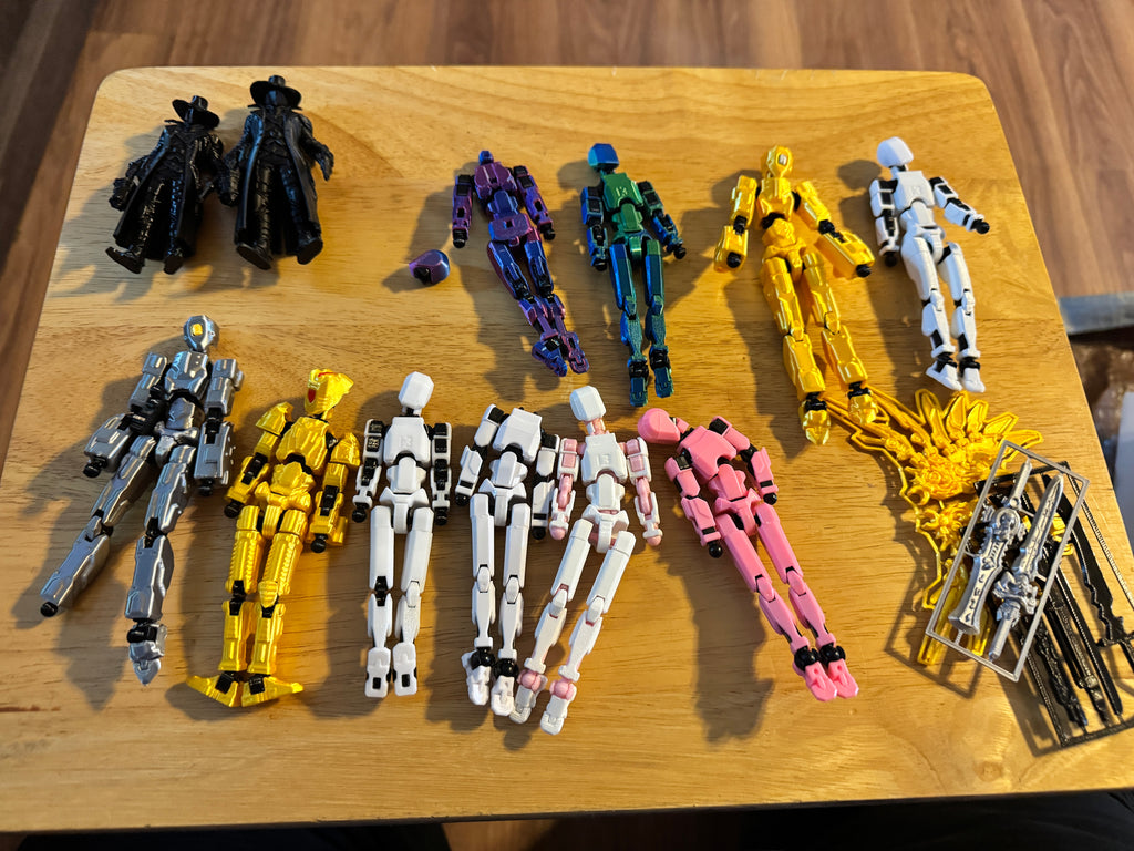 14pc 3D Printed Action Figure Lot – Unique Collectible Figures – Instant Shelf Crew!