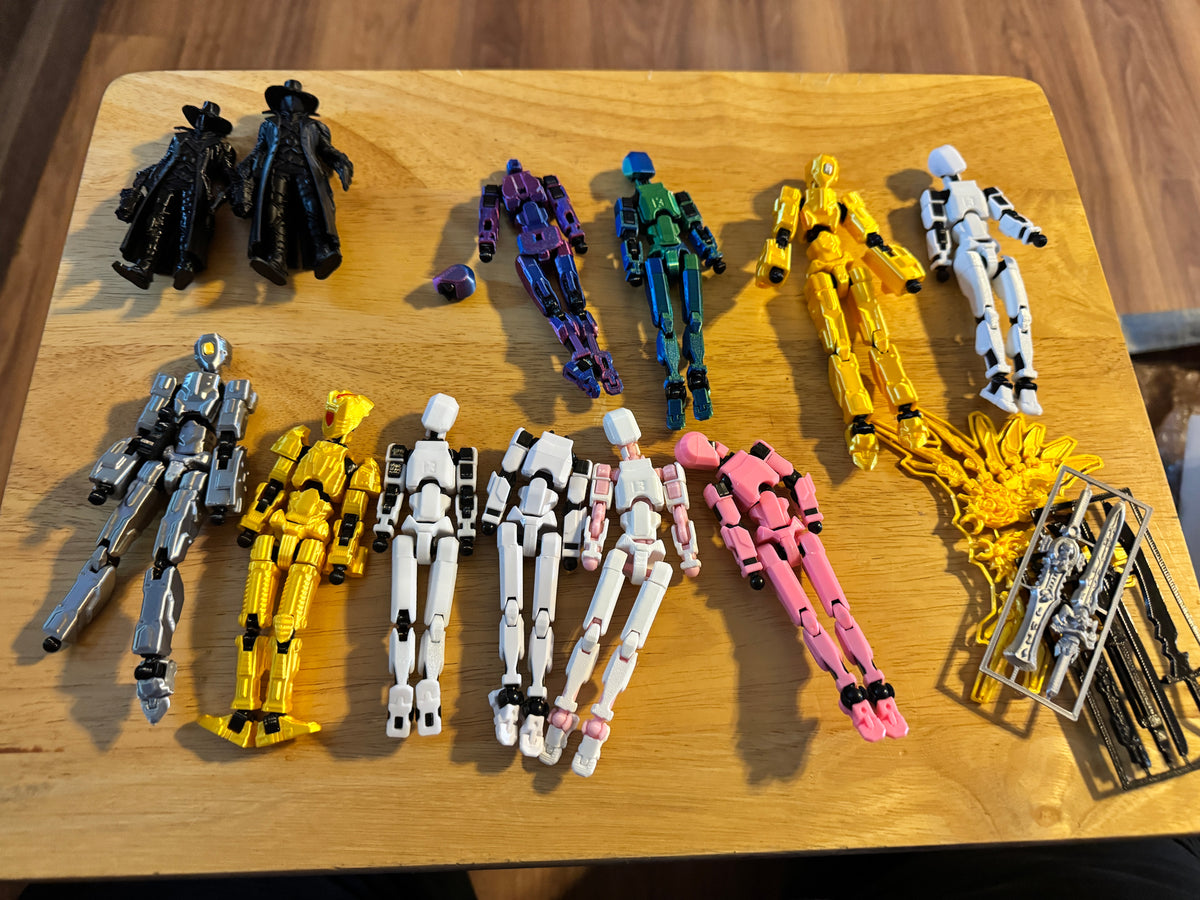 14pc 3D Printed Action Figure Lot – Unique Collectible Figures – Instant Shelf Crew!