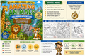 Kids coloring book featuring Amazing Animals, with fun adventures and hidden-object challenges on every page.