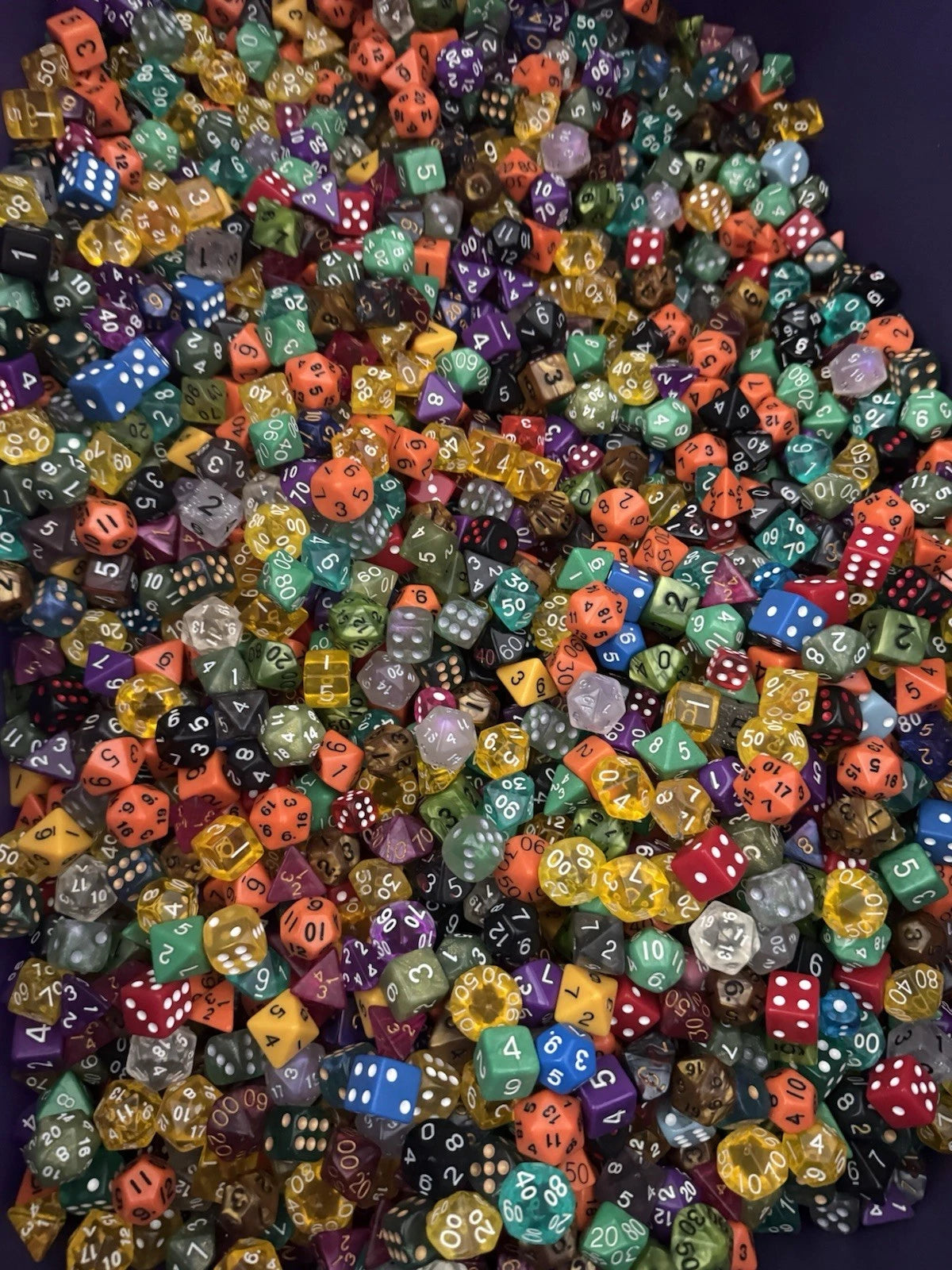 1Lbs Bulk Dice Dungeons and Dragons DND RPG MTG D6 D8 D4 D12 D20