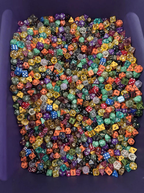 1Lbs Bulk Dice Dungeons and Dragons DND RPG MTG D6 D8 D4 D12 D20