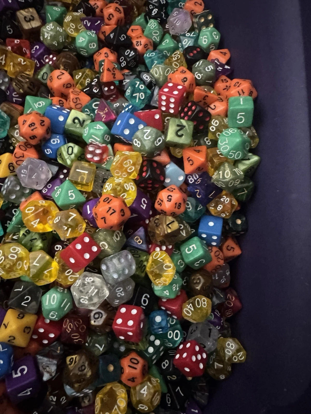 1Lbs Bulk Dice Dungeons and Dragons DND RPG MTG D6 D8 D4 D12 D20